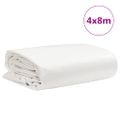 vidaXL Celta, biela 4x8 m 650 g/m²