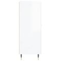 vidaXL Komoda lesklá biela 69,5x34x90 cm spracované drevo