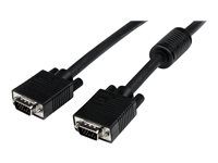 Kábel VGA - HD-15 (VGA) (M) do HD-15 (VGA) (M) - 5 m - lisovaný - čierna