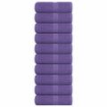vidaXL Uteráky pre hostí FROGN 10 ks fialové 30x50 cm 360 g/m²