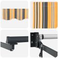vidaXL Sklopná markíza Viacfarebný 400 × 300 cm Polyester a kov