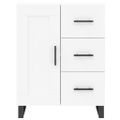 vidaXL Komoda biela 69,5x34x90 cm kompozitné drevo