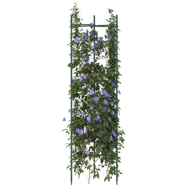 vidaXL Mriežky na paradajky 4 ks 116 cm oceľ a PP