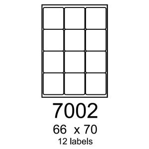 etikety RAYFILM 66x70 univerzálne biele R01007002A (100 list./A4)