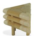 vidaXL Nočné stolíky 2 ks prírodná farba 60x60x40 cm bambusové
