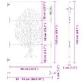 vidaXL Záhradná brána 85 x 150 cm Povrchovo upravená oceľ Zamykateľné