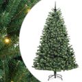 vidaXL Umelý Sklápací Vianočný Stromček Zelená 240 cm PVC a kov