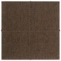 vidaXL Nástenné panely 12 ks hnedé 30x30 cm látková 1,08 m²