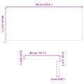 vidaXL Okenný parapet 2 ks hnedočierná 90x40x2 cm dubový masív