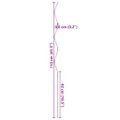 vidaXL Podpora rastlín 20 ks Zelená 110 x 0.6 x 0.6 cm Oceľ