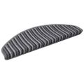vidaXL Samolepiace schodové rohože 15 ks 65 x 21 x 4 cm Non-Slip Sivá