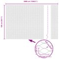 vidaXL Hexagonálny plot s stĺpom 50 x 1,5 m PVC potiahnutá oceľ Sivá