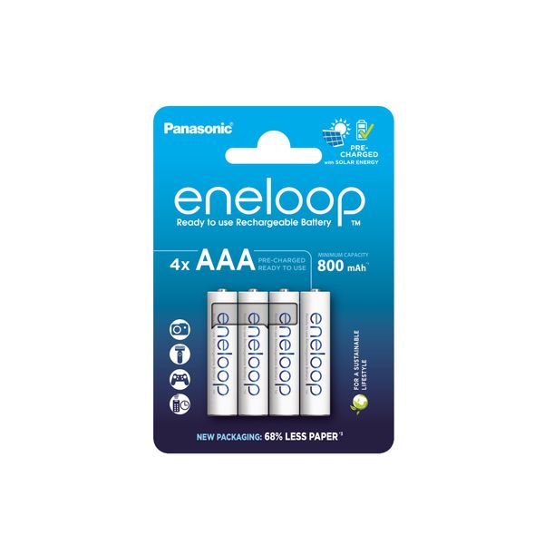 Panasonic Eneloop AAA 800mAh nabíjacie batérie 4ks (BK-4MCDE/4BE)
