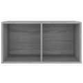 vidaXL Úložný box na vinyly, sivá sonoma 71x34x36 cm, kompozitné drevo