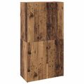 vidaXL Kancelársky kabinet Staré drevo 60 x 32 x 115 cm