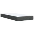 vidaXL Posteľný rám boxsping s matracom tmavosivý 80x200 cm látka