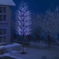 vidaXL Vianočný stromček 2000 LED modré biele svetlo kvety čerešne 500 cm