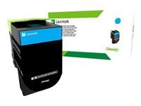 Azúrová - originálna - kazeta s farbivom LCCP, LRP, Lexmark Corporate - pre Lexmark CS310dn, CS310n, CS410dn, CS410dtn, CS410n, CS510de, CS510dte
