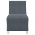 vidaXL Bezrúčková modulárna sofa jednotka 2 ks Tmavo šedá Zamat