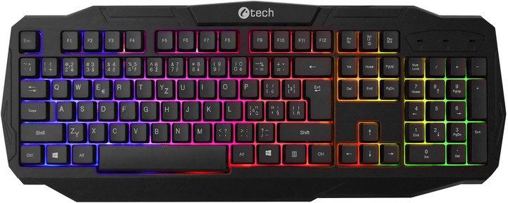 C-TECH Arcus GKB-15/Drátová USB/CZ-SK layout/Čierna