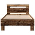 vidaXL Rám postele Staré drevo 75 x 190 cm Kompozitné drevo