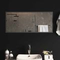 vidaXL Zrkadlo do kúpeľne s LED Priehľadná 90 x 40 cm tvrdené sklo