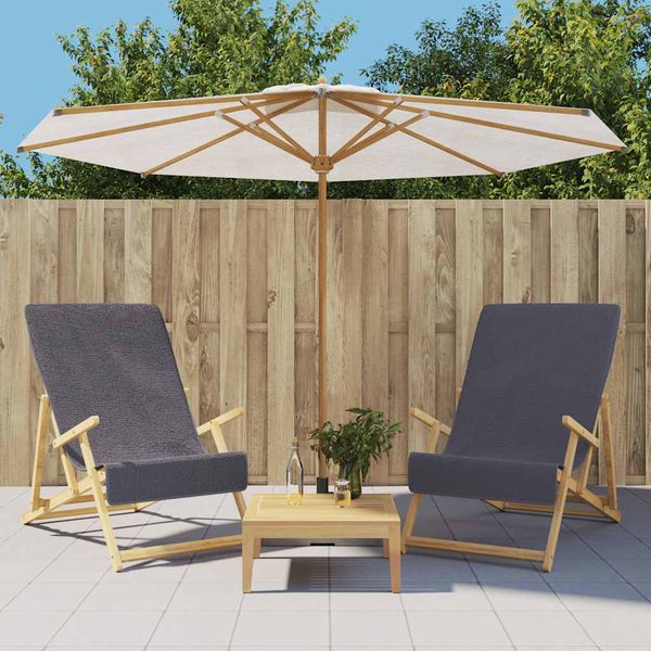 vidaXL Plážové uteráky 2 ks antracitové 60x135 cm látka 400 GSM