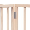 vidaXL Brána pre psa s dverami sklad. 8 panelov 640 cm topoľové drevo