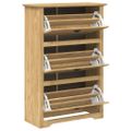 vidaXL Regál na topánky BODO 80 x 35 x 118 cm Kompozitné drevo