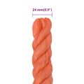 vidaXL Pracovné lano oranžové 24 mm 25 m polypropylén