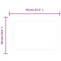 vidaXL LED kúpeľňové zrkadlo 70x50 cm