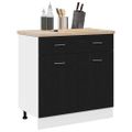 vidaXL Závesná skrinka Čierny dub 80 x 31 x 81,5 cm Kompozitné drevo
