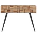 vidaXL Konzolový stolík 110x34x80 cm recyklovaný tíkový masív