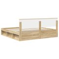 vidaXL Rám postele Sonoma 200 x 200 cm Masívne borovicové drevo