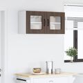 vidaXL Dvierka na umývačku Kalmar Hnedý dub 80 x 31 x 40 cm