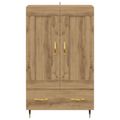 vidaXL Highboard Remeselný dub 69,5 x 31 x 115 cm Kompozitné drevo