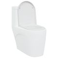 vidaXL WC sedadlo Biela 49 x 36 x 4 cm Duroplast