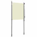 vidaXL Vonkajšia zatemňovacia roleta krémová 100x270 cm