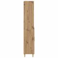 vidaXL Highboard Remeselný dub 69,5 x 32,5 x 180 cm Kompozitné drevo