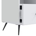 vidaXL TV skrinka Biela 102 x 34,5 x 50 cm Kompozitné drevo
