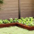 vidaXL Slimáková ohrada 4 ks 10 x 10 x 25 cm Poveternostne odolná oceľ