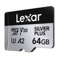 Karta pamäte Lexar High-Performance Silver Plus microSDXC 64GB + adaptér