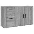 vidaXL Komoda sivá sonoma 100x33x59,5 cm spracované drevo