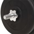 vidaXL Súprava barbell činiek, 30 kg