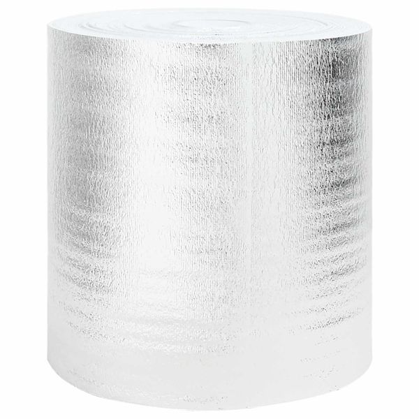 vidaXL Reflexná fólia za radiátor Strieborná 25 x 0,5 m Polyetylén