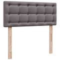 vidaXL Osmanský rám postele s matracom sivá 120x190 cm umelá koža
