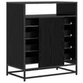 vidaXL Zásuvkový kabinet 4-Šuplík Čierny dub 70 x 41 x 83,5 cm