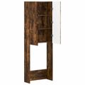 vidaXL Toaletná skriňa BREDA Dymový dub 66 x 25,5 x 190 cm