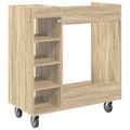 vidaXL Golfová skriňa s kolesom Sonoma dub 90 x 45 x 98 cm