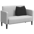 vidaXL Poduška na chrbát Čierna 60 x 20 x 50 cm Kordúrová tkanina